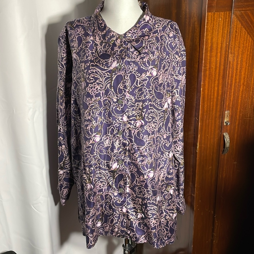 NWT The Avenue 100%silk plus size blouse